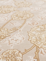 Иранский прямоугольный ковер Farsi 1200 G129 cream производства фабрики MASHAD ARDEHAL CARPET CO Иран. Высота ворса 8 мм, материал ворса Акрил, плотность 3600 000 точек/м2, вес 3200 гр/м2.