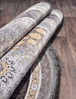 Ковер Иранский Farsi 1200 G258 grey круг 