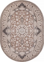 Ковер Armina 04033 dark brown овал