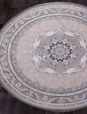 Ковер Иранский Farsi 1200 G252 light grey круг 