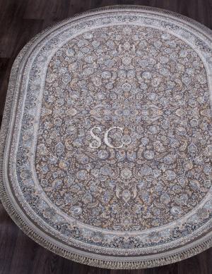Ковер Иранский Farsi 1200 G256 grey овал